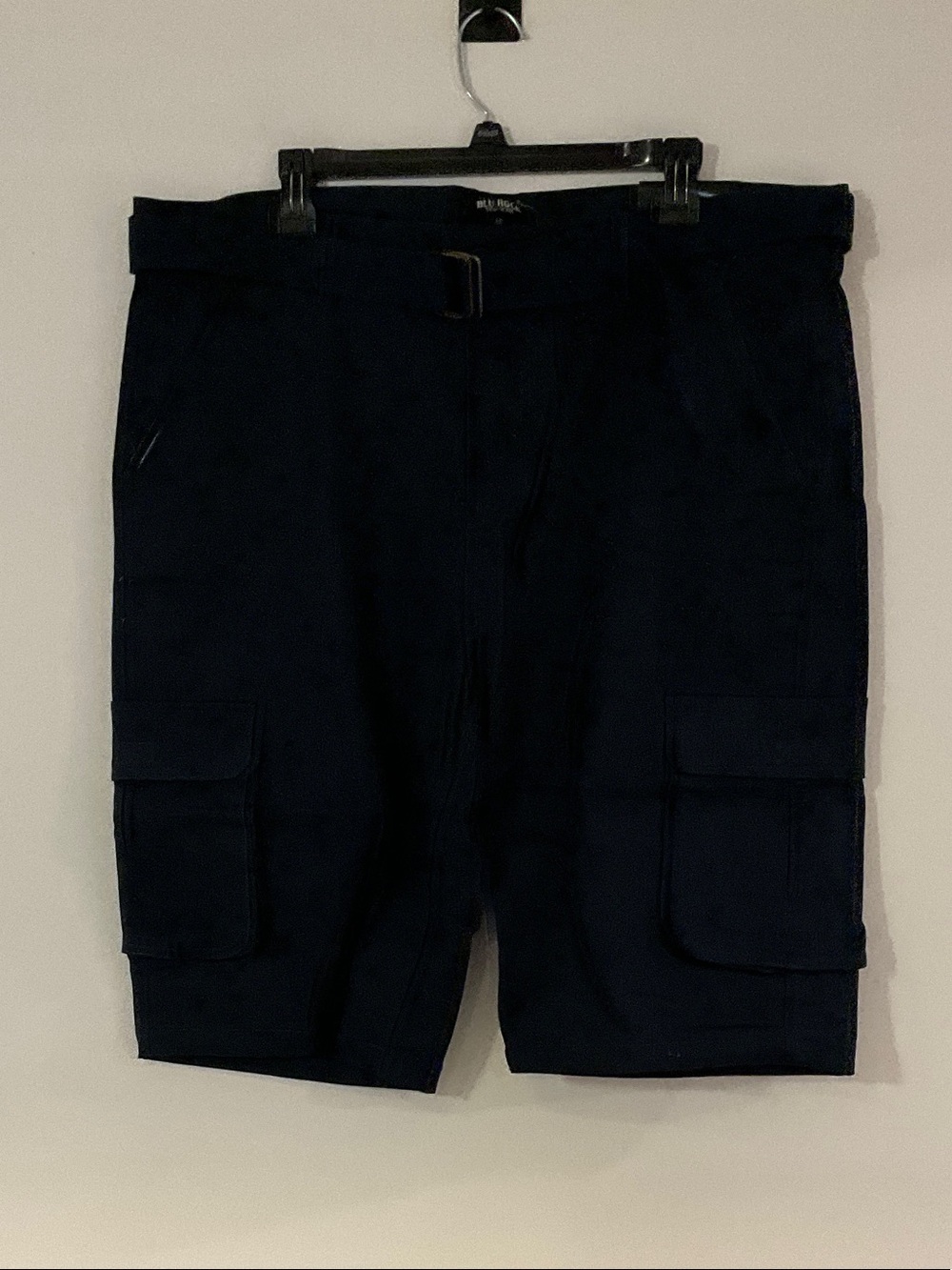 Men's Black Cargo Shorts - Blu Rock